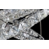 Żyrandol kryształowy RING 80x60x40cm 3 boki w kryształach K029